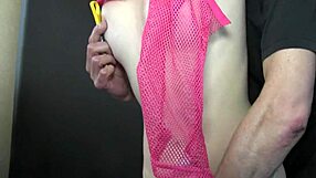 violet gets blindfolded and choked with toys at johnny rockard hq