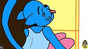 Richard explores Nicole Watterson's body with his big cock, diving into her pussy