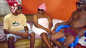 Naija Olosho's homemade BBW blowjob and cowgirl riding compilation.