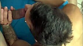 Flying fickle finger of fate at long last: big dick black man glory hole gay group sex with two white boys