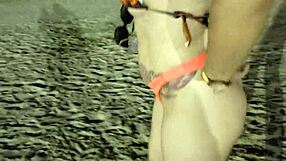 i saw that blonde showing her tits and pussy on the beach, so hot