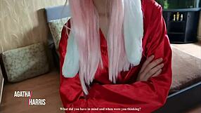 He discovered I was a porn model and threatened to tell everyone, but I bent over for dirty doggystyle with cumshot.