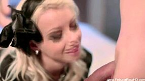 Blonde Blowjob Fantasy Facial