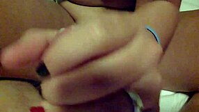 playing with friend's pussy, touching natural tits