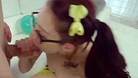 Tiny Teen Kandi Quinn's Pussy Smashed by Huge Cock