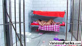 Pornstars Vanessa Cage and Dani Daniels fuck each other’s mouth, ass and pussy