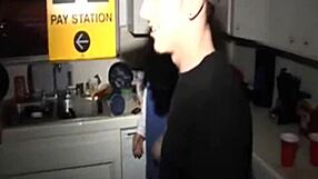 amateur coed enjoys university group activity