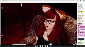 Little Cosplay Fox Plays Webcam for Tips