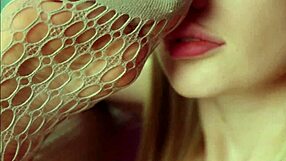 kira loster enjoys feet sniffing and kissing