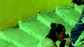 Girlfriend Sucks Stranger's Cock On The Street In Public Blowjob