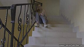 Lizi smoke in casual teen sex with multi-orgasms