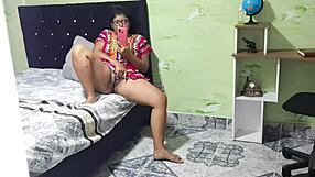 i secretly record my latina stepmom masturbating her pussy while watching porn