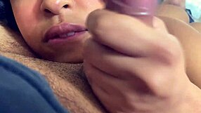 feeling the blowjob and handjob pleasure