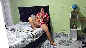 i secretly record my latina stepmom masturbating her pussy while watching porn