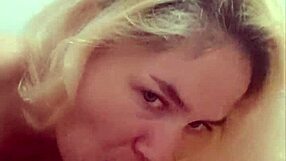 Wife Sucks Cock on Phone Close-Up