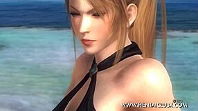 Sexy Ecchi Sarah In Black Dress From Dead Or Alive 5 Ultimate