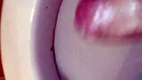 someone wetting underwear and pouring blue soap on the spot