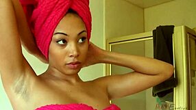 serena ali subtly teases with big tits during masturbation