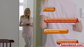 Blonde teen 18+ Rebecca Black eagerly takes on hardcore anal sex with intense gaping.