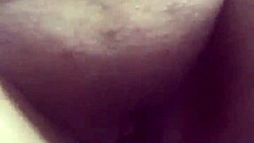 Alone, I play with my dildo in private.