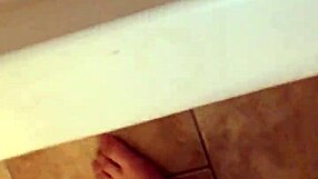 someone wetting underwear and pouring blue soap on the spot