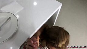 Watch This Super Tight Teen 18+ Win the Family Blowjob Contest!