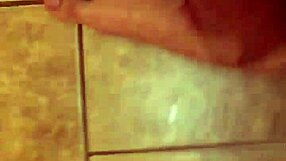 someone wetting underwear and pouring blue soap on the spot