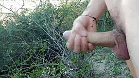 Ayun goes fishing and jerks off his gay cock solo