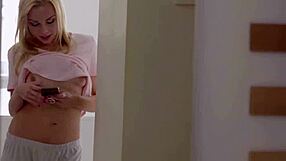 Blonde teen 18+ Rebecca Black eagerly takes on hardcore anal sex with intense gaping.