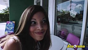 Petite Latina Teen GETS JIZZ Facial In Casting