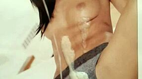 Cum on picture in slow motion