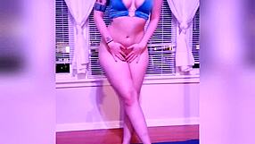 Electra introduces herself with a vibrator on big tits and ass.