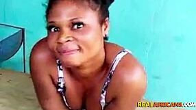 This amateur spicy black GF's sextape features deepthroat, sucking, and riding