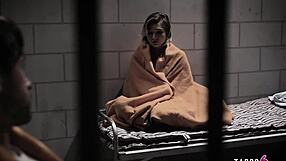 Teen 18+ Blonde Locked Up and Watched by Voyeur Guy