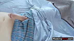 Bimbo milf seduces stepson with taboo sucking and fucking