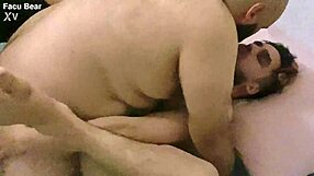 Hey, three Argentinian bears bareback after gym session