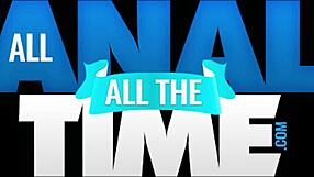 tattoo babe spreads ass for rimjob