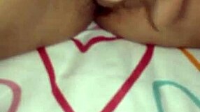 In a Japanese scene, she fingers her partner deeply.