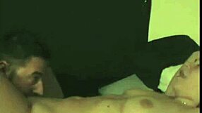 In this amateur scene, the girlfriend rides her boyfriend's cock passionately. Leading to a creampie with her teen babe friend.