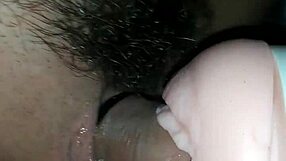 Teen solo play with fake pussy toy