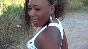 the guy says yes mamacita as he pounds her juicy ebony pussy hard in interracial hardcore action