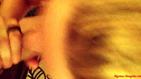 Watch This Slut Finger Her Ass and Rim a Monster Cock