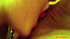 Watch This Slut Finger Her Ass and Rim a Monster Cock