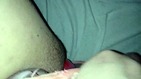 Sissy slut playing with dildo and chastity belt