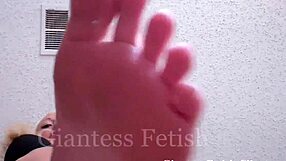 bound fat man punished in femdom humiliation