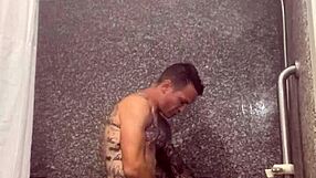 barbie submits to intense shower play with eager partner