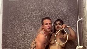 barbie submits to intense shower play with eager partner