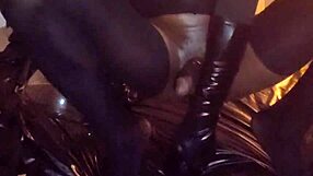 Intense stomach fucking with hardcore toys!