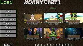 haze demon girl teases with femdom striptease in minecraft parody