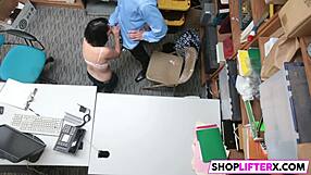 Pretty Teen Penelope Punished with Monster Cock for Theft in Shop